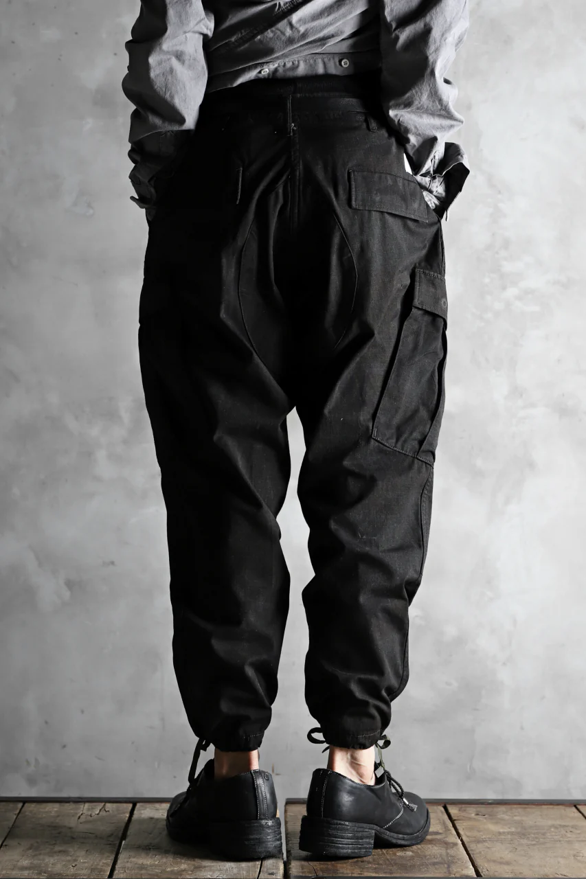 CHANGES VINTAGE REMAKE MILITARY CARGO TAPERED PANTS / WOODLAND CAMO (CHARCOAL DYED #B) - Image 20