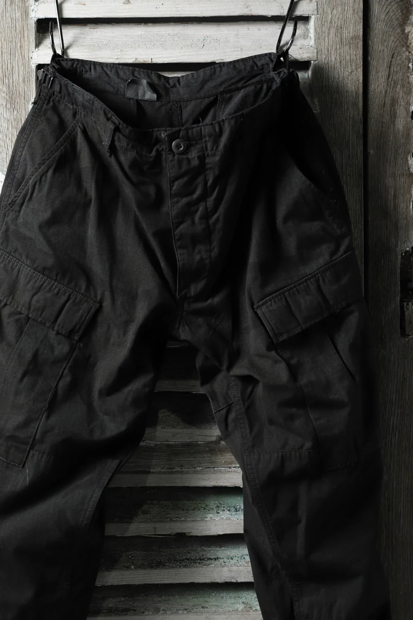 CHANGES VINTAGE REMAKE MILITARY CARGO TAPERED PANTS / WOODLAND CAMO (CHARCOAL DYED #C) - Image 7