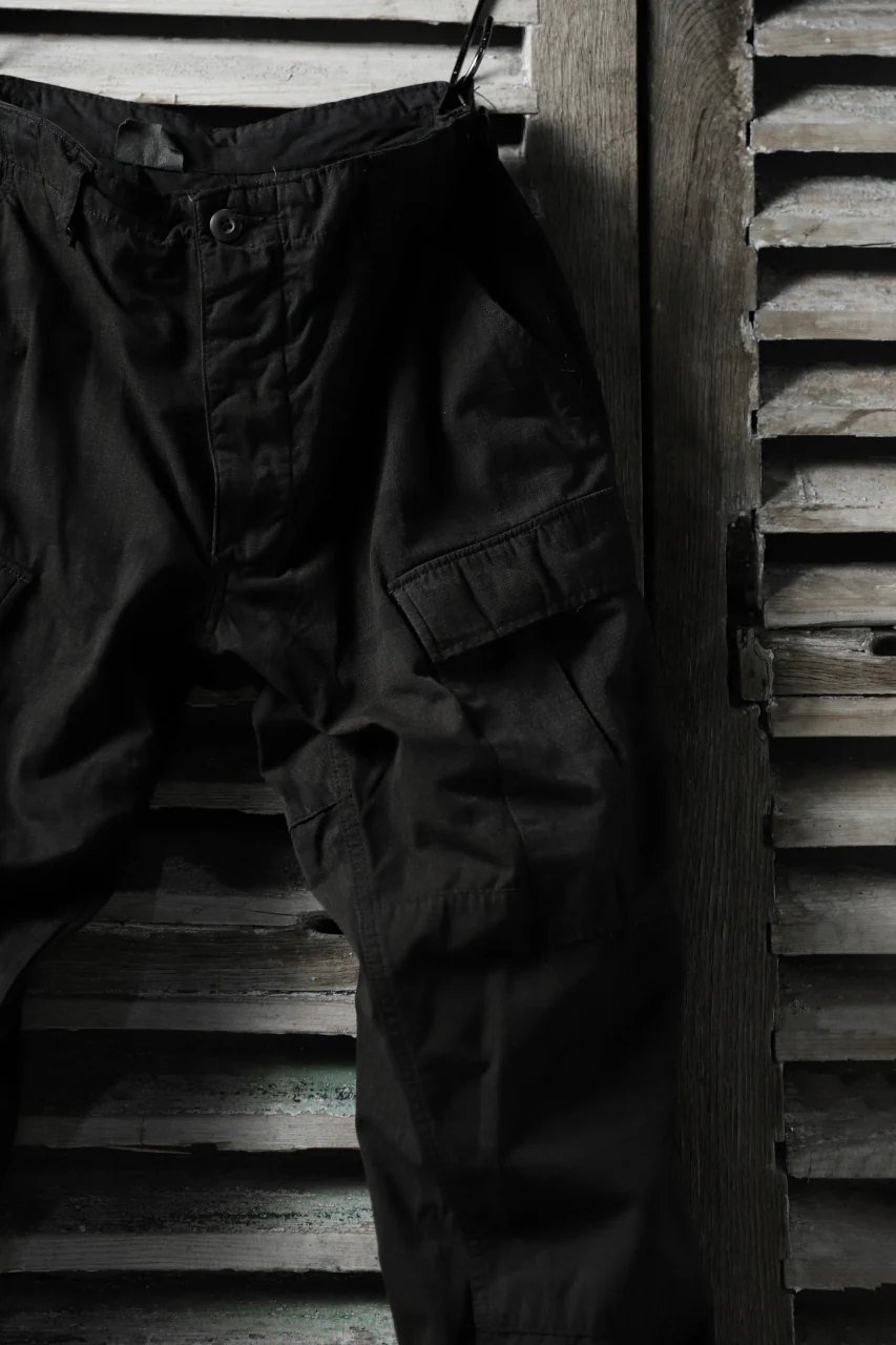 CHANGES VINTAGE REMAKE MILITARY CARGO TAPERED PANTS / WOODLAND CAMO (CHARCOAL DYED #C) - Image 8