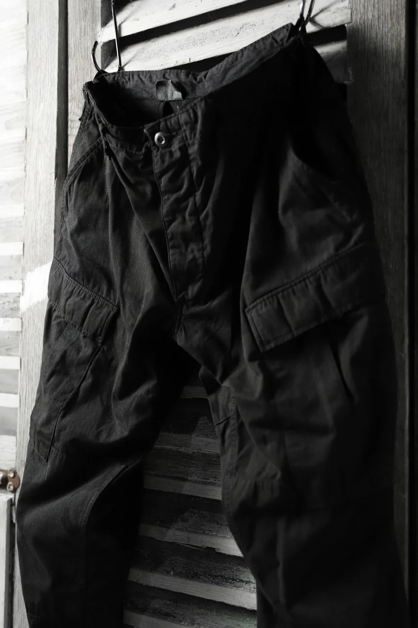 CHANGES VINTAGE REMAKE MILITARY CARGO TAPERED PANTS / WOODLAND CAMO (CHARCOAL DYED #C) - Image 9