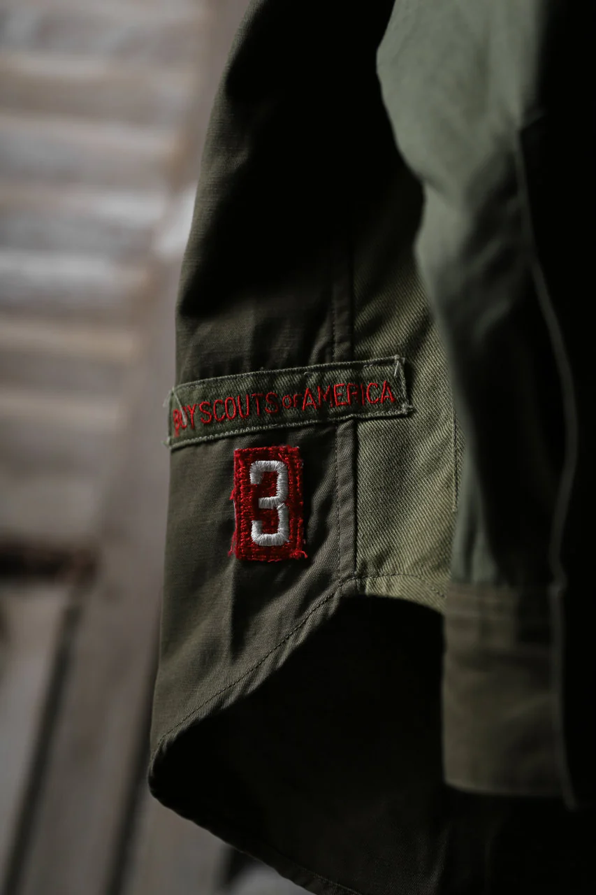 CHANGES VINTAGE REMAKE MILITARY HOODIE SHIRT-PARKA (KHAKI #B) - Image 9