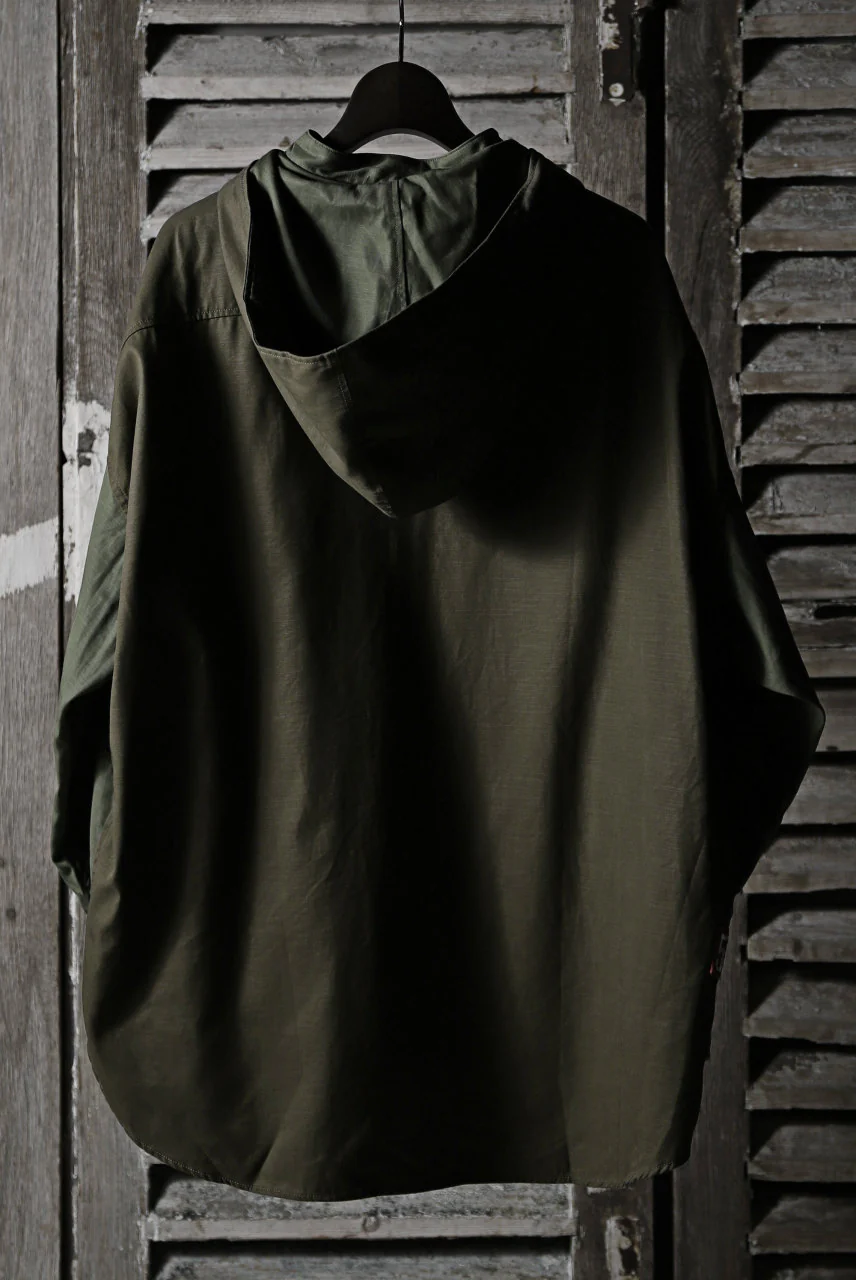 CHANGES VINTAGE REMAKE MILITARY HOODIE SHIRT-PARKA (KHAKI #C) - Image 3
