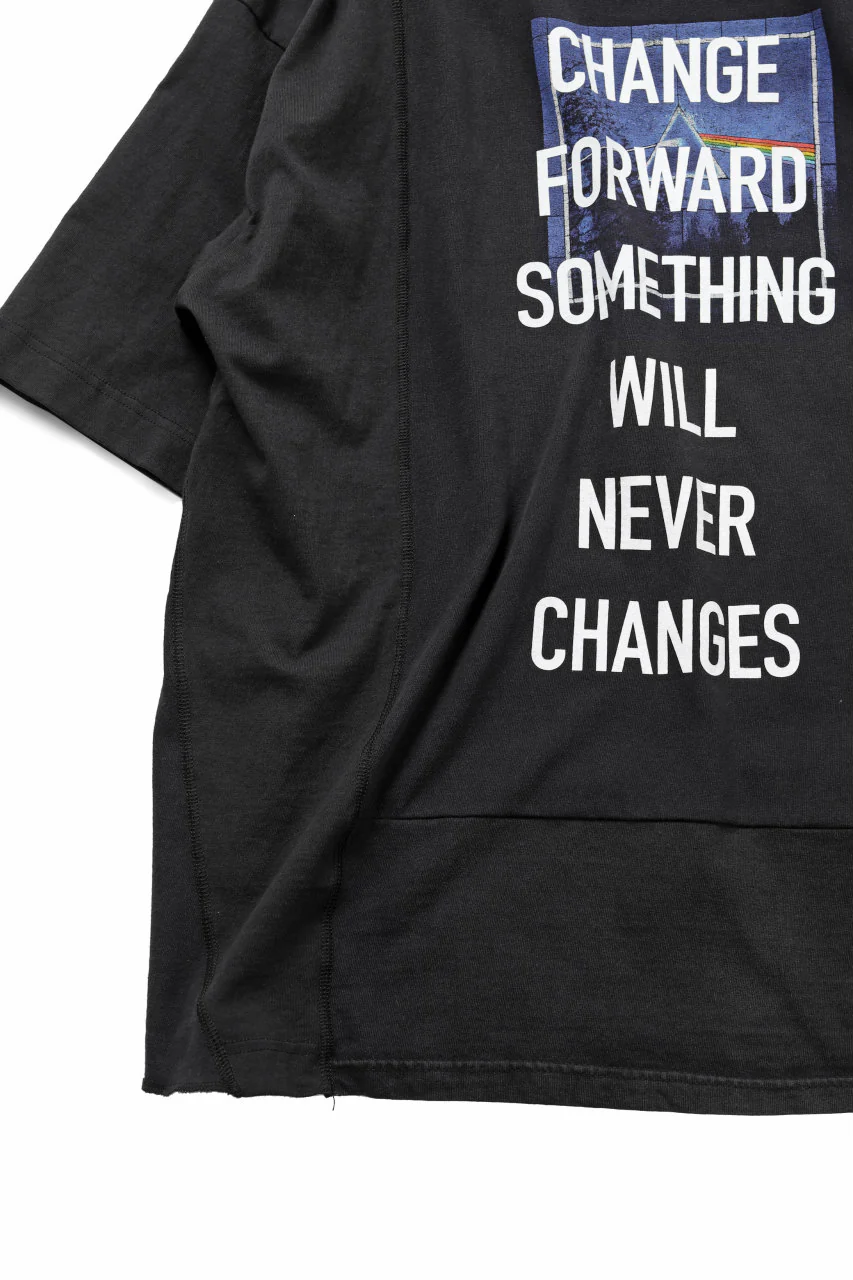 CHANGES VINTAGE REMAKE MULTI PANEL BAND TEE (BLACK #A) - Image 3