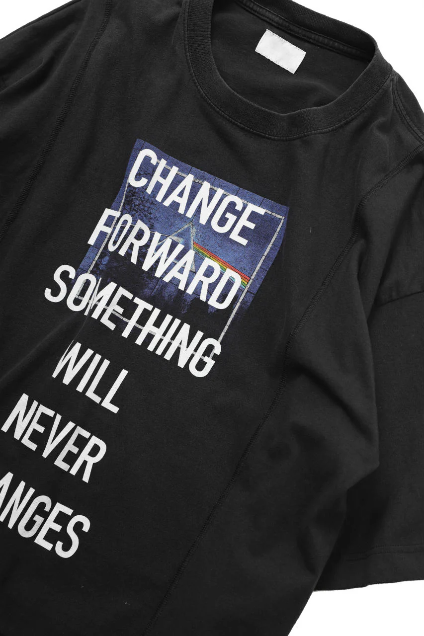 CHANGES VINTAGE REMAKE MULTI PANEL BAND TEE (BLACK #A) - Image 4