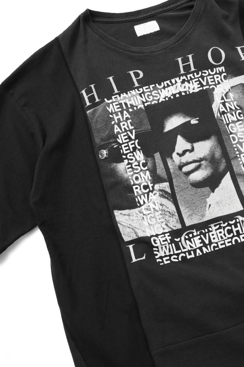 CHANGES VINTAGE REMAKE MULTI PANEL BAND TEE (BLACK #B) - Image 5
