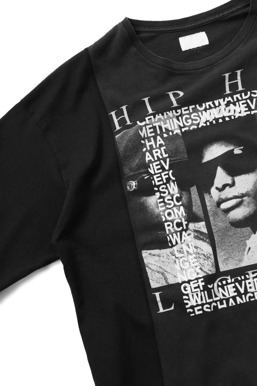 CHANGES VINTAGE REMAKE MULTI PANEL BAND TEE (BLACK #B) - Image 6