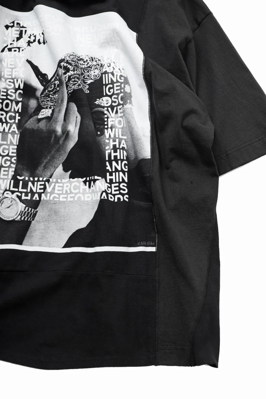 CHANGES VINTAGE REMAKE MULTI PANEL BAND TEE (BLACK #C) - Image 4