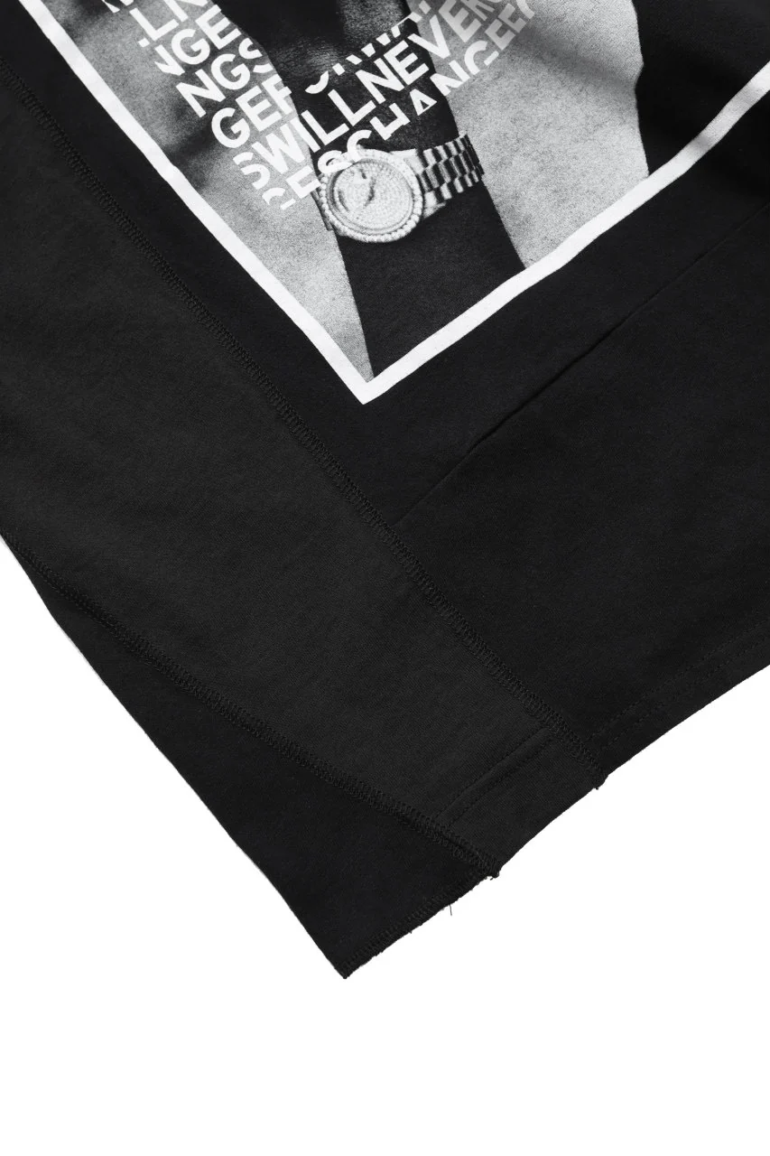 CHANGES VINTAGE REMAKE MULTI PANEL BAND TEE (BLACK #C) - Image 6