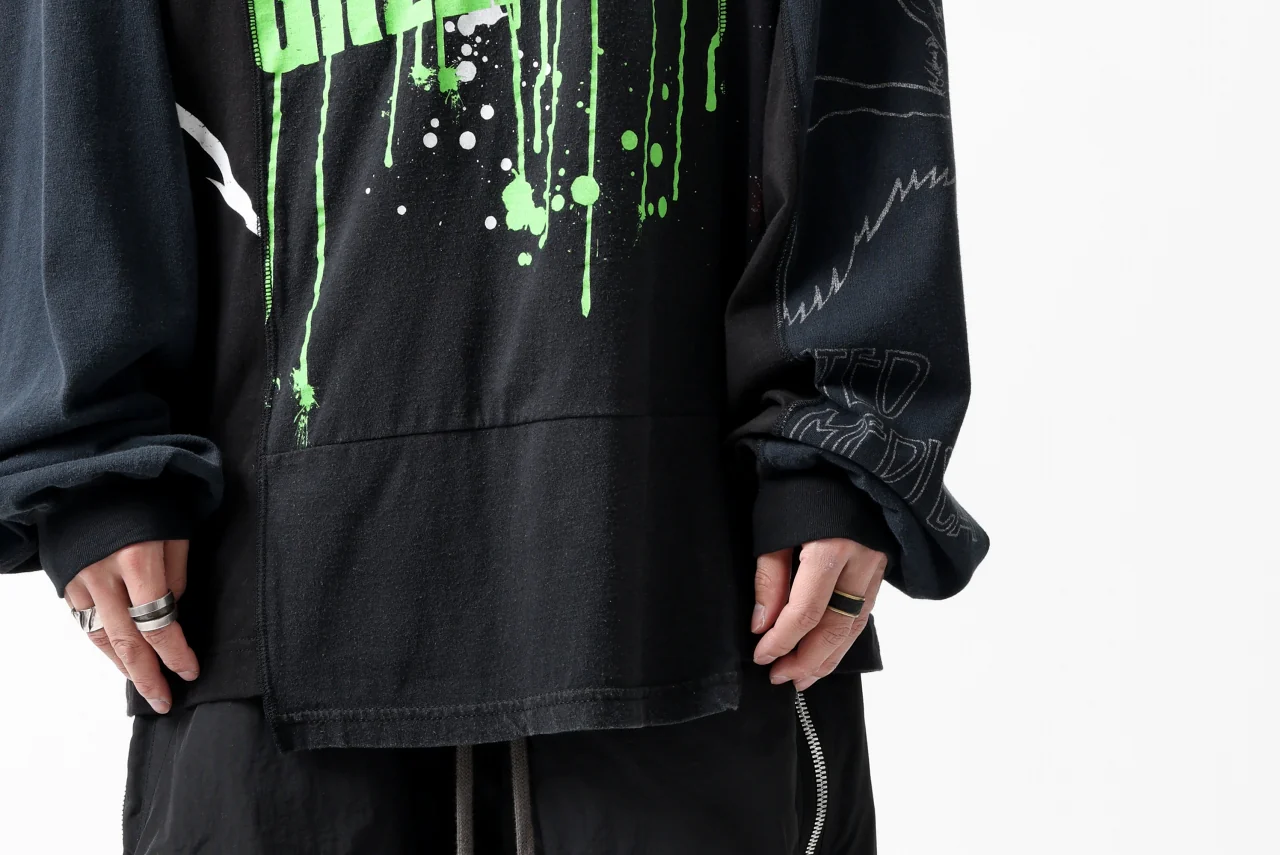 CHANGES VINTAGE REMAKE MULTI PANEL L-S TEE (BLACK #a) - Image 15