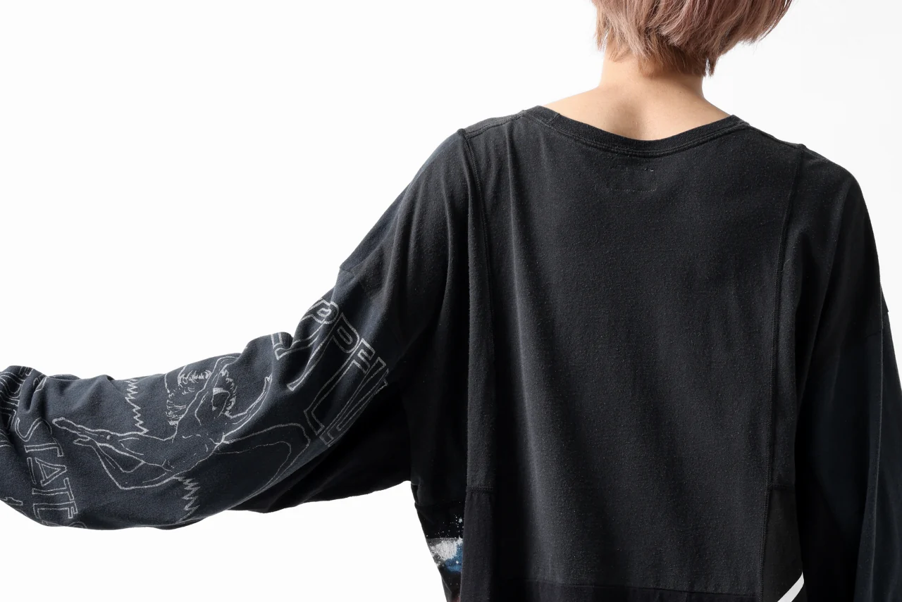 CHANGES VINTAGE REMAKE MULTI PANEL L-S TEE (BLACK #a) - Image 16