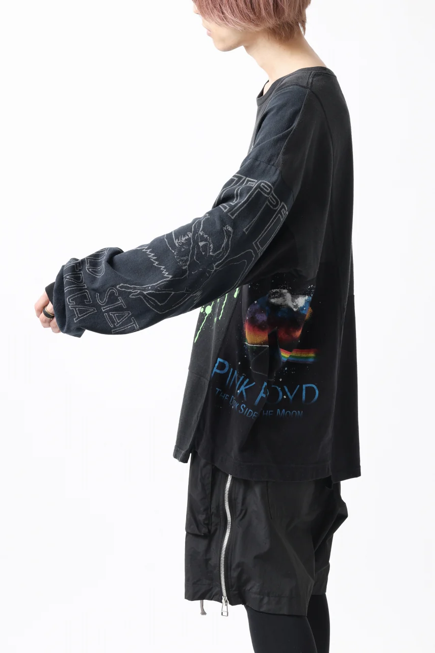 CHANGES VINTAGE REMAKE MULTI PANEL L-S TEE (BLACK #a) - Image 6