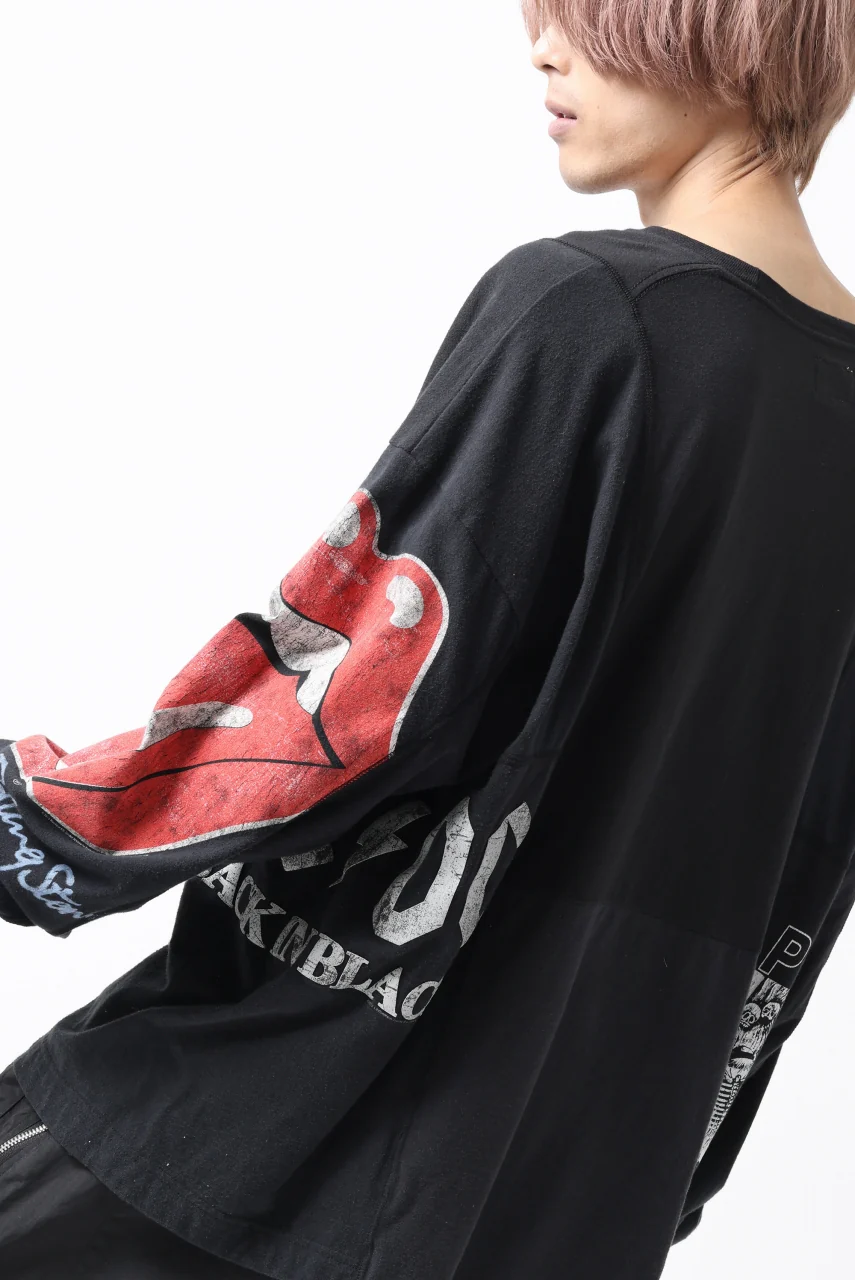CHANGES VINTAGE REMAKE MULTI PANEL L-S TEE (BLACK #b) - Image 12