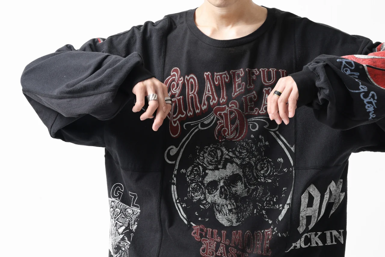 CHANGES VINTAGE REMAKE MULTI PANEL L-S TEE (BLACK #b) - Image 15