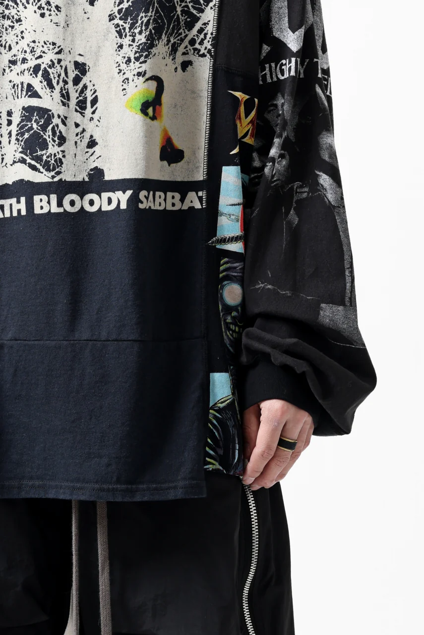CHANGES VINTAGE REMAKE MULTI PANEL L-S TEE (BLACK #c) - Image 10