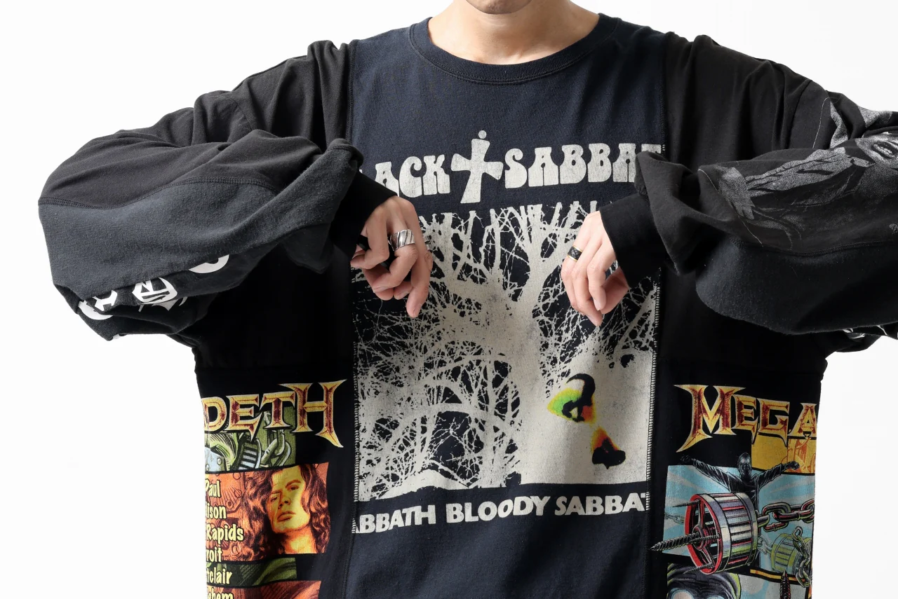 CHANGES VINTAGE REMAKE MULTI PANEL L-S TEE (BLACK #c) - Image 16