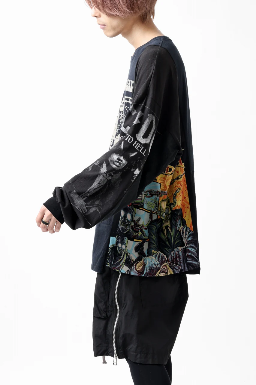CHANGES VINTAGE REMAKE MULTI PANEL L-S TEE (BLACK #c) - Image 6