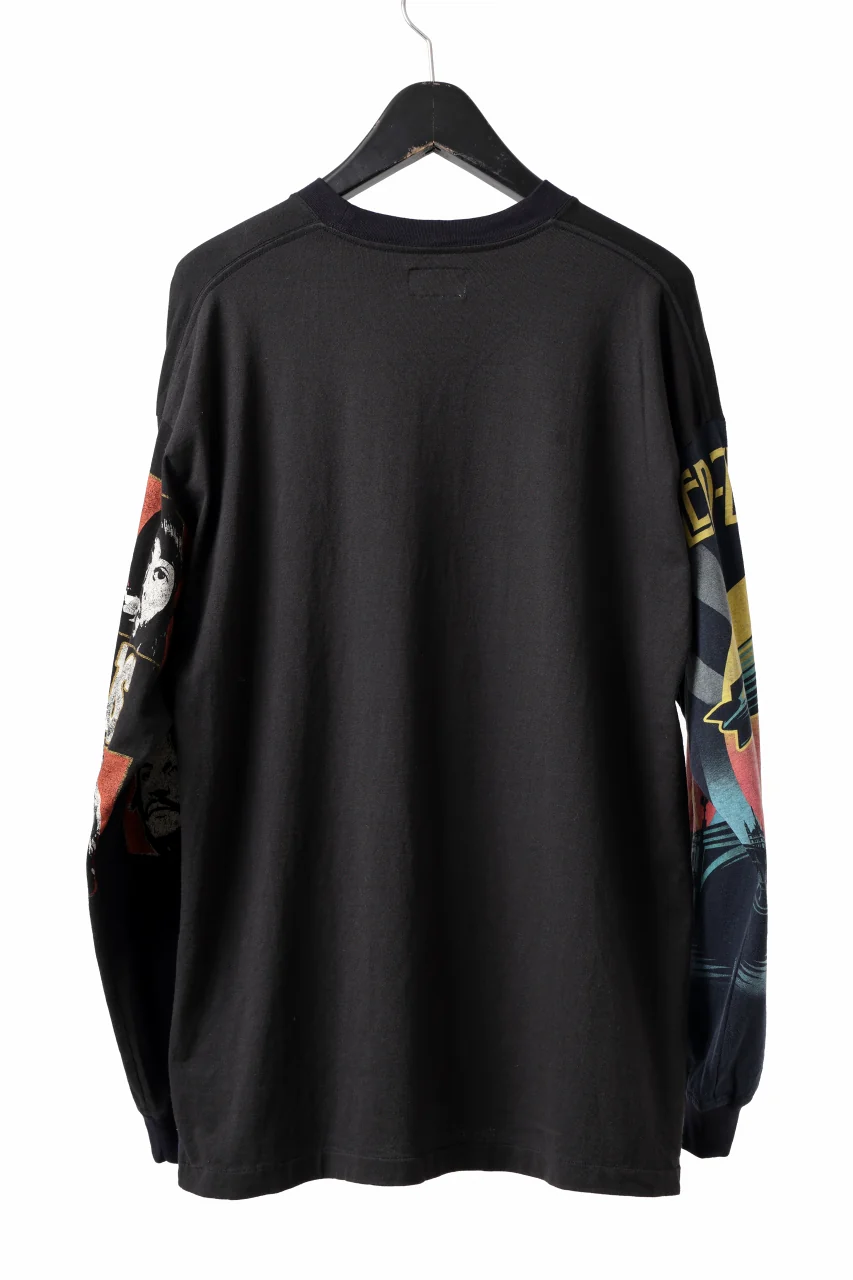 CHANGES VINTAGE REMAKE MULTI PANEL LONG SLEEVE TEE (BLACK #A) - Image 2