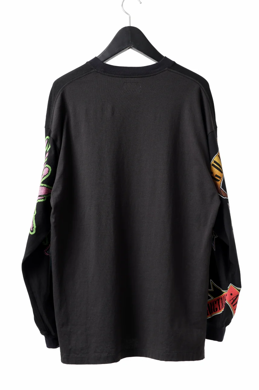 CHANGES VINTAGE REMAKE MULTI PANEL LONG SLEEVE TEE (BLACK #B) - Image 3
