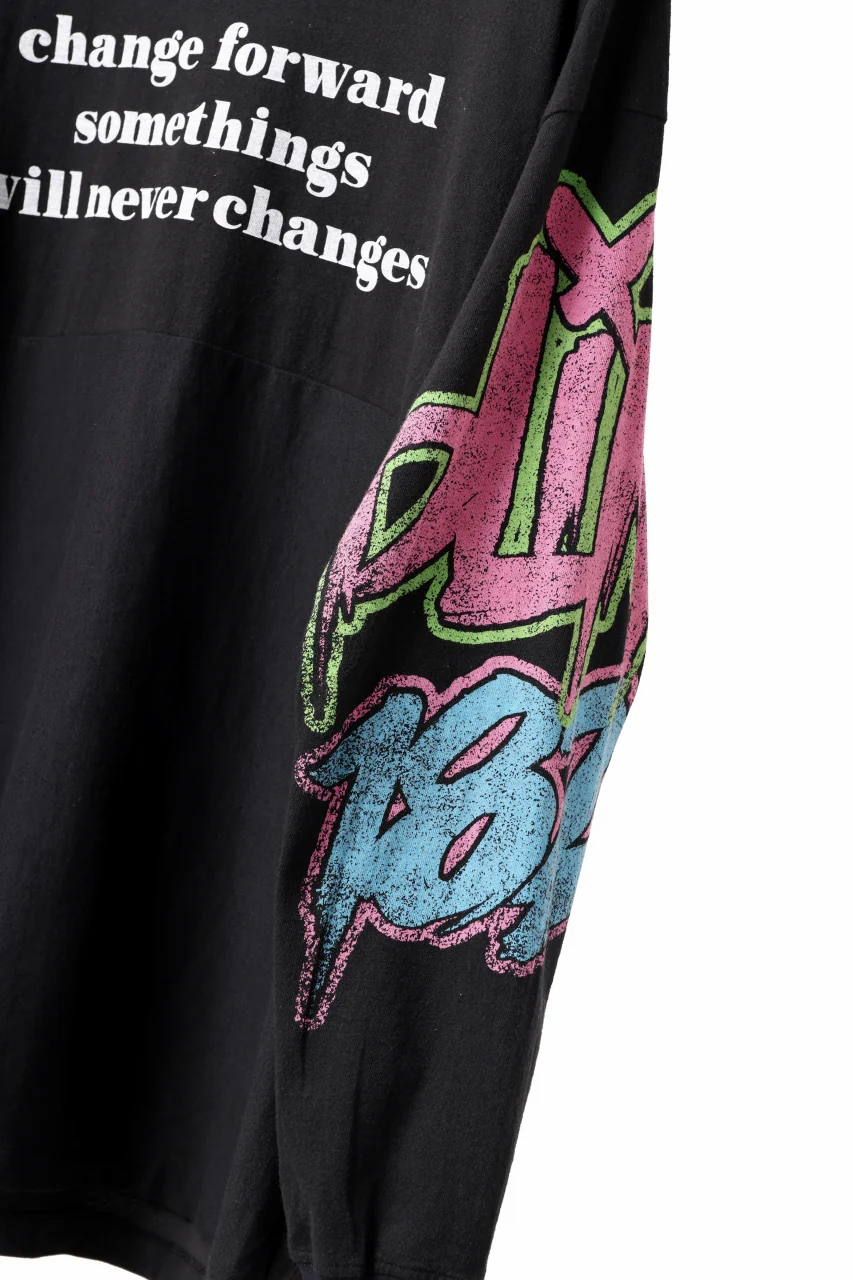 CHANGES VINTAGE REMAKE MULTI PANEL LONG SLEEVE TEE (BLACK #B) - Image 5