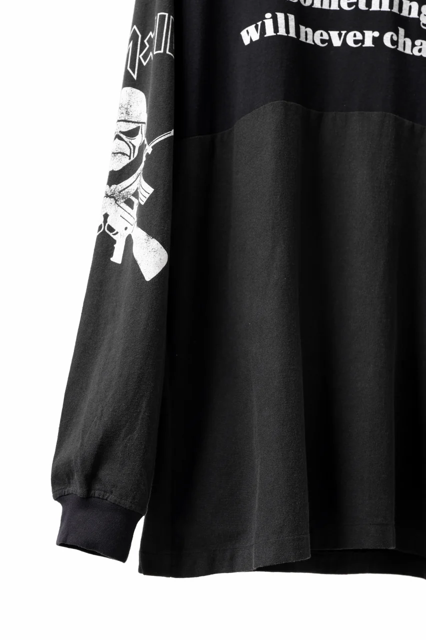 CHANGES VINTAGE REMAKE MULTI PANEL LONG SLEEVE TEE (BLACK #C) - Image 6