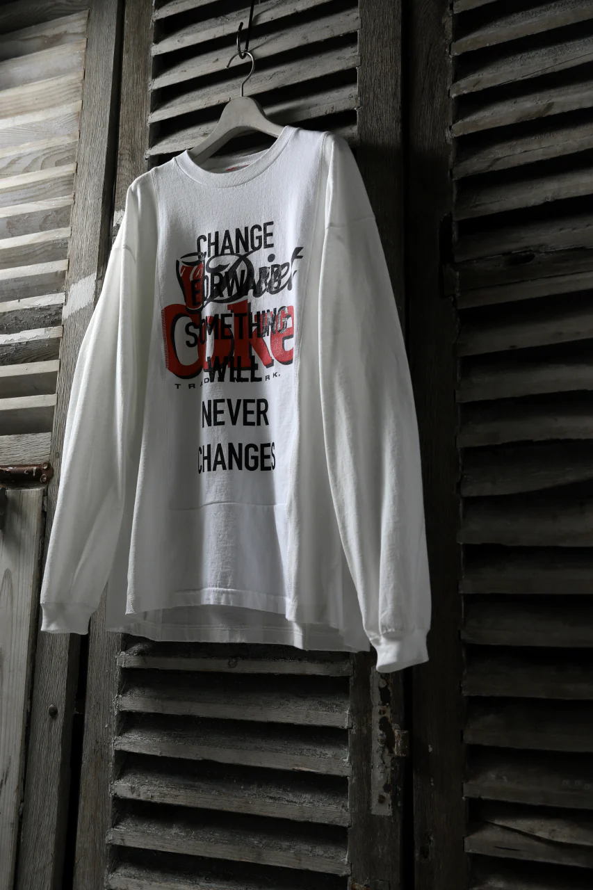 CHANGES VINTAGE REMAKE MULTI PANEL LONG SLEEVE TEE (MULTI WHITE #Coke) - Image 10
