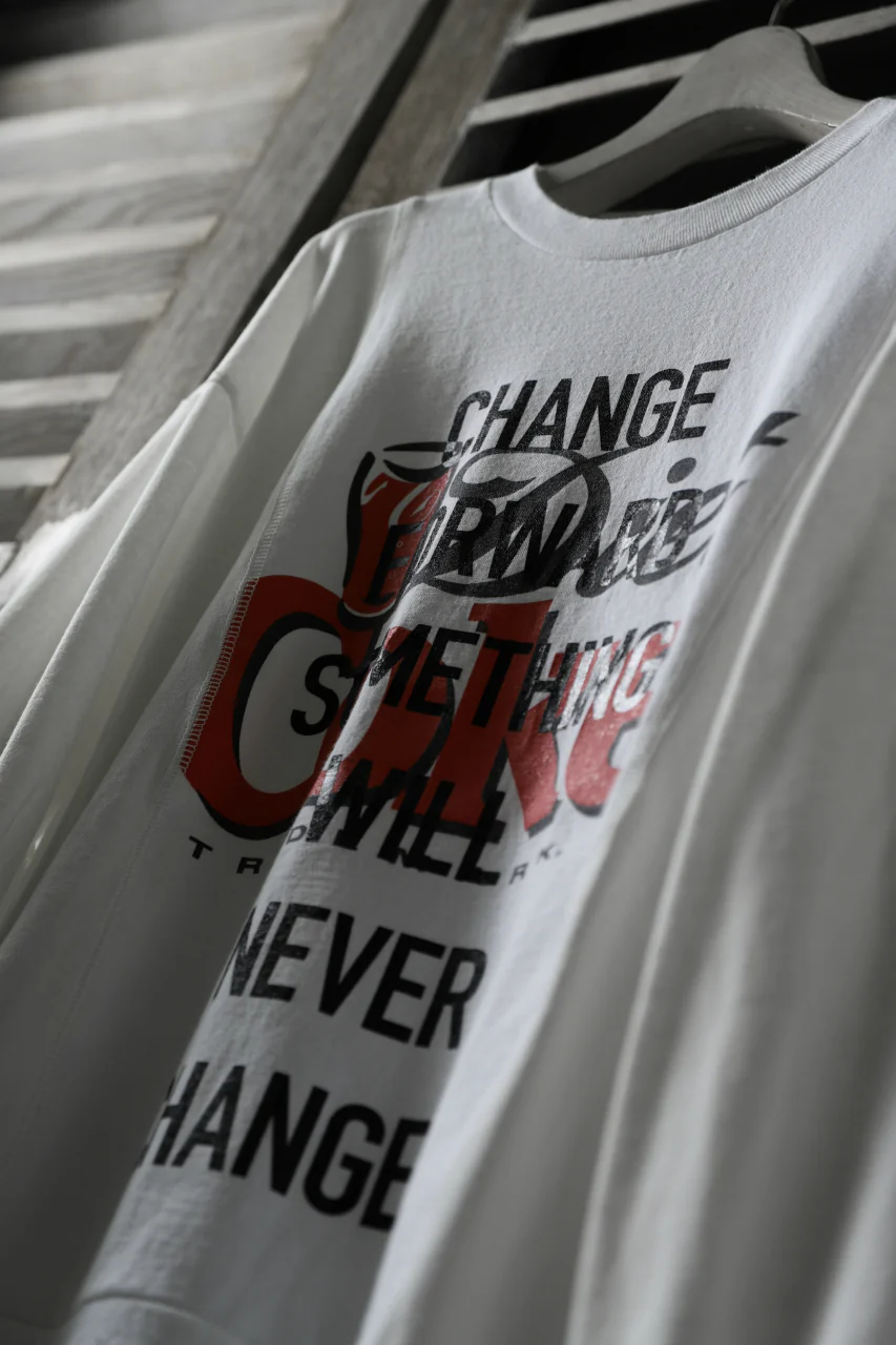 CHANGES VINTAGE REMAKE MULTI PANEL LONG SLEEVE TEE (MULTI WHITE #Coke) - Image 12