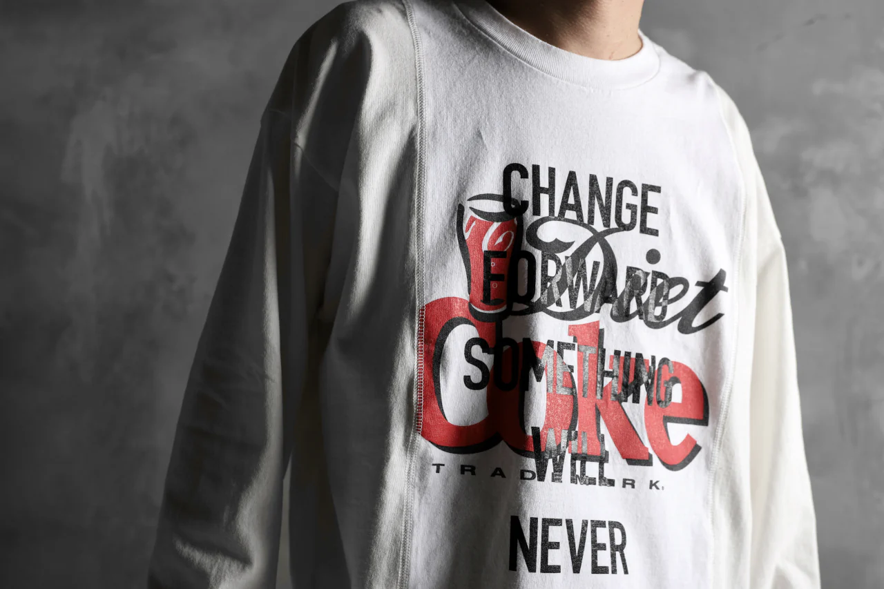 CHANGES VINTAGE REMAKE MULTI PANEL LONG SLEEVE TEE (MULTI WHITE #Coke) - Image 17