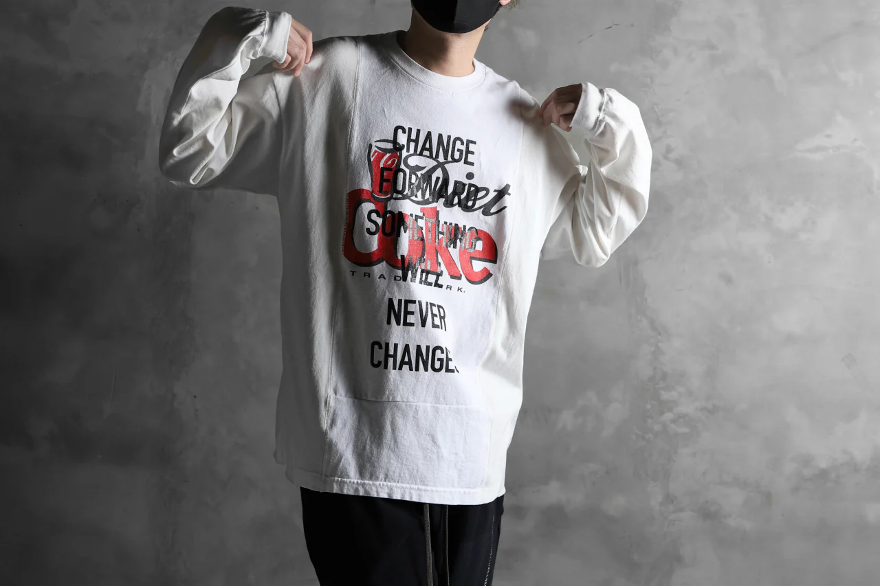 CHANGES VINTAGE REMAKE MULTI PANEL LONG SLEEVE TEE (MULTI WHITE #Coke) - Image 18