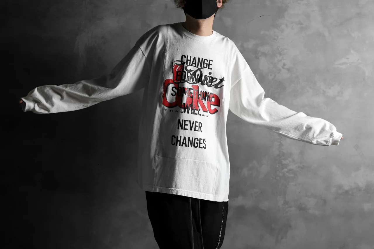 CHANGES VINTAGE REMAKE MULTI PANEL LONG SLEEVE TEE (MULTI WHITE #Coke) - Image 19