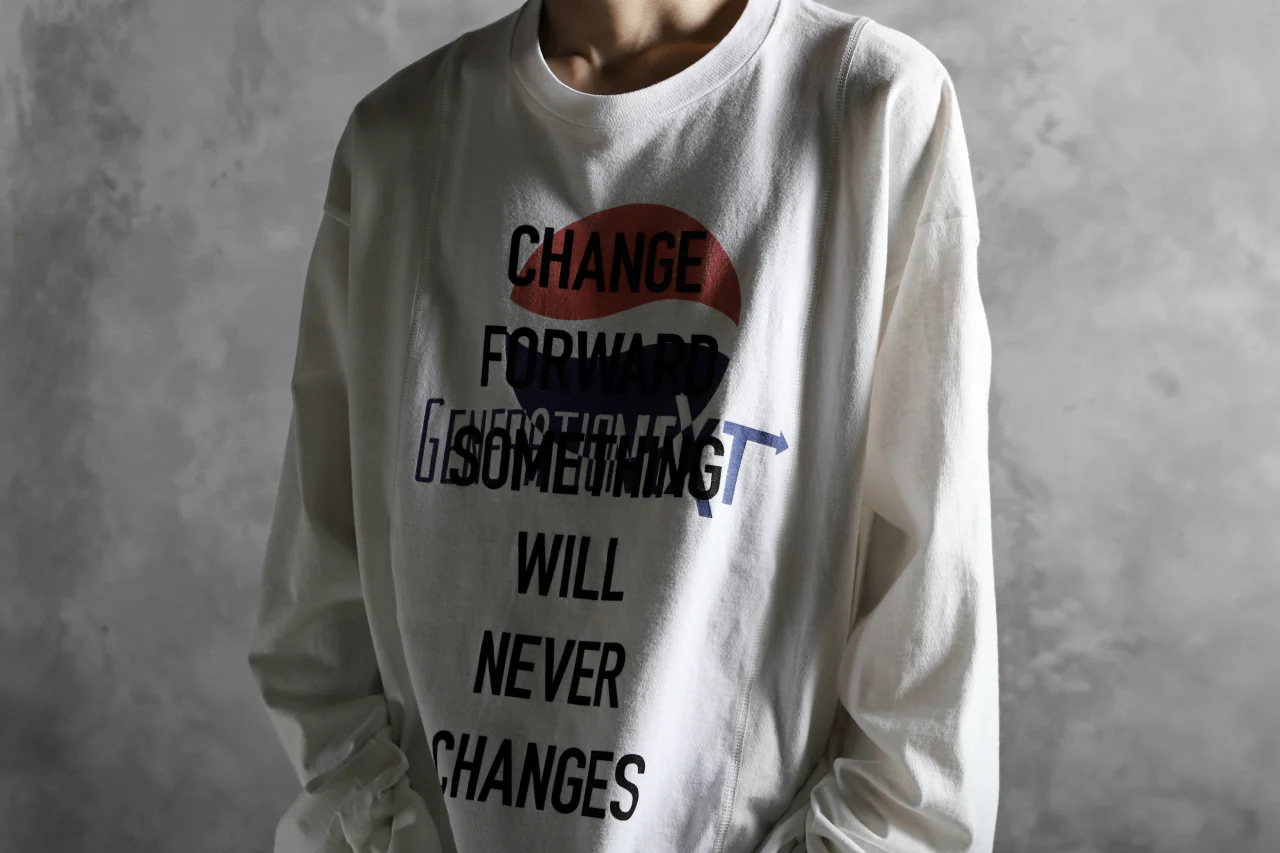 CHANGES VINTAGE REMAKE MULTI PANEL LONG SLEEVE TEE (MULTI WHITE #Pepsi) - Image 12