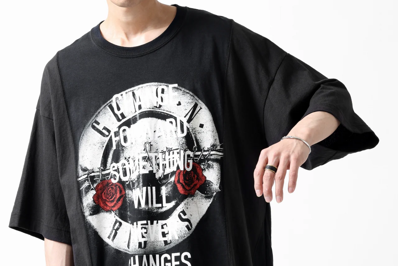 CHANGES VINTAGE REMAKE MULTI PANEL S-S TEE (BLACK #a) - Image 11