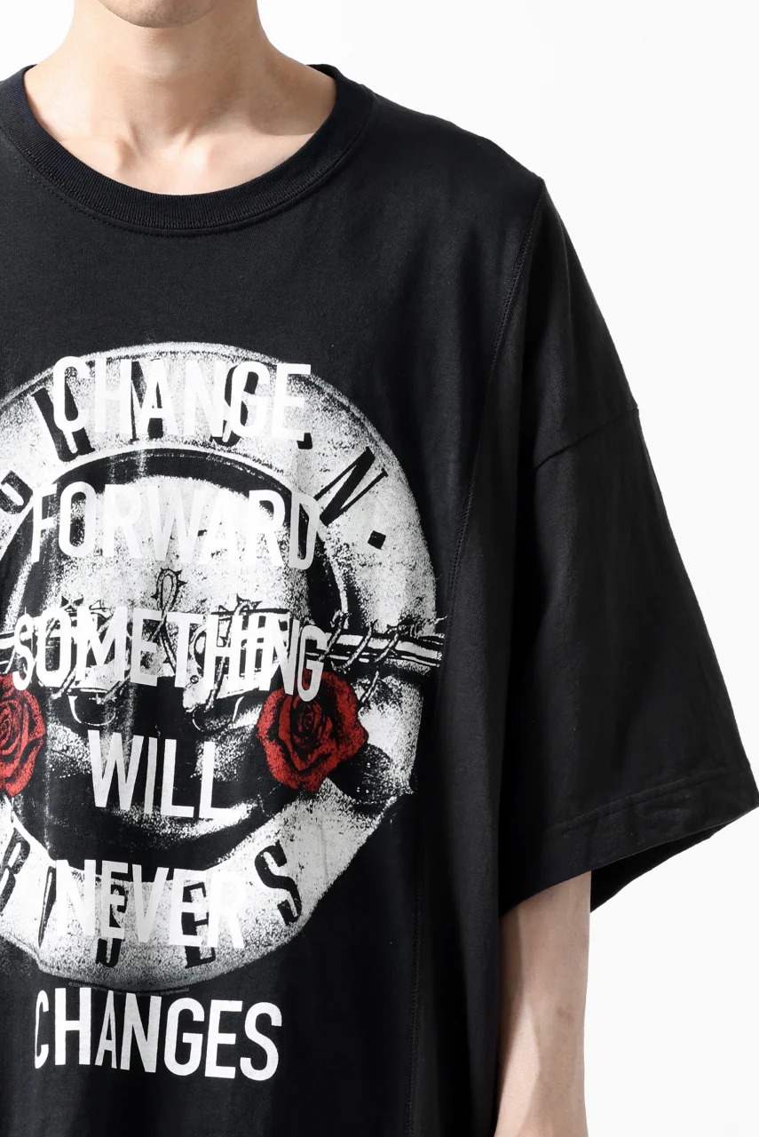 CHANGES VINTAGE REMAKE MULTI PANEL S-S TEE (BLACK #a) - Image 8