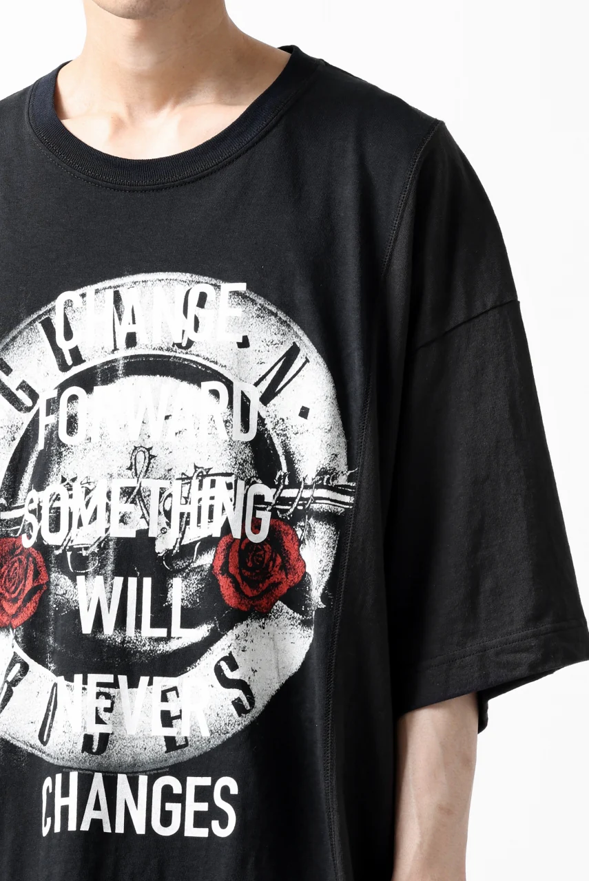 CHANGES VINTAGE REMAKE MULTI PANEL S-S TEE (BLACK #a) - Image 9