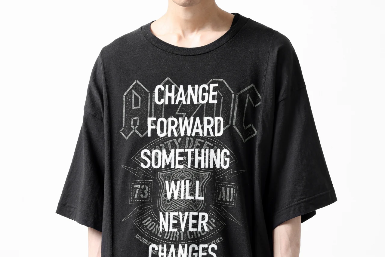 CHANGES VINTAGE REMAKE MULTI PANEL S-S TEE (BLACK #b) - Image 11