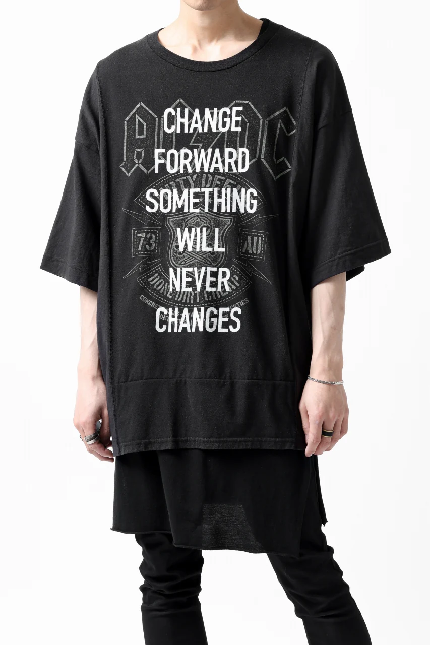 CHANGES VINTAGE REMAKE MULTI PANEL S-S TEE (BLACK #b) - Image 5