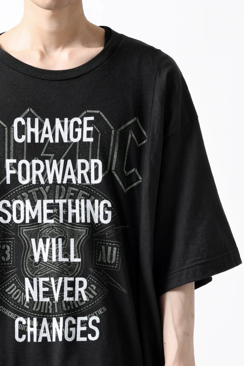 CHANGES VINTAGE REMAKE MULTI PANEL S-S TEE (BLACK #b) - Image 7