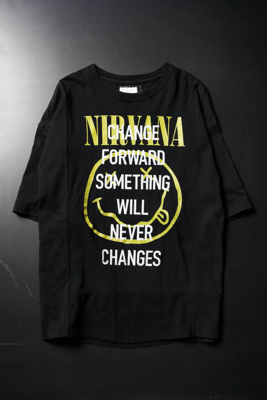 CHANGES VINTAGE REMAKE MULTI PANEL S/S TEE (BLACK #F)