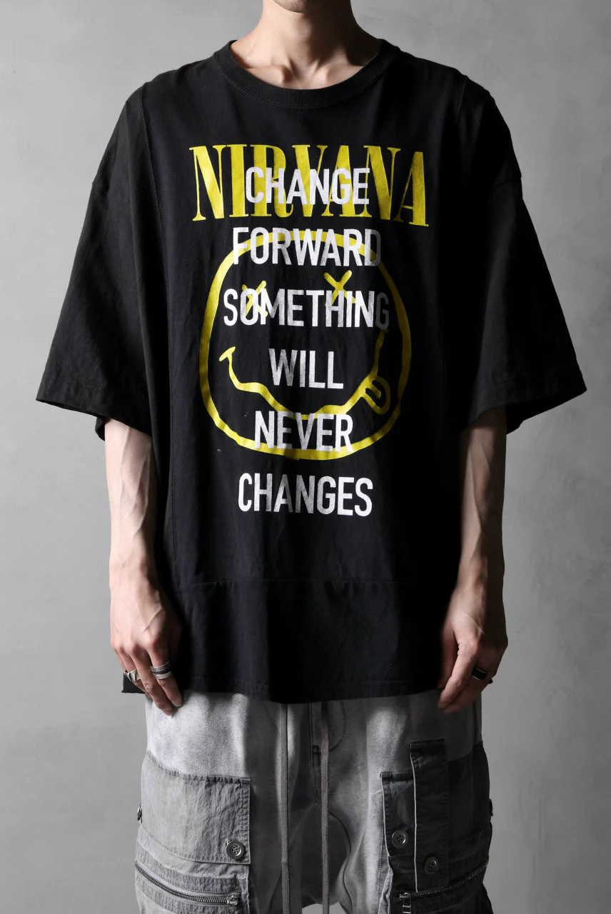 CHANGES VINTAGE REMAKE MULTI PANEL S/S TEE (BLACK #F) - Image 11