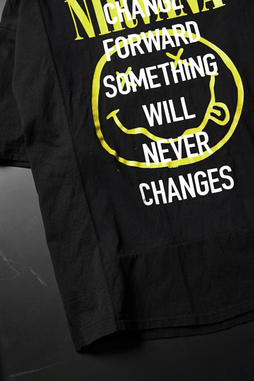 CHANGES VINTAGE REMAKE MULTI PANEL S/S TEE (BLACK #F) - Image 5