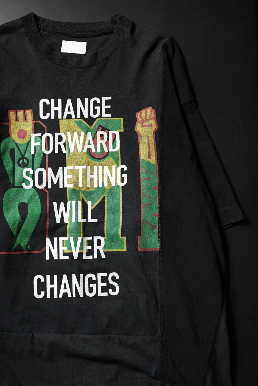 CHANGES VINTAGE REMAKE MULTI PANEL S/S TEE (BLACK #G) - Image 11