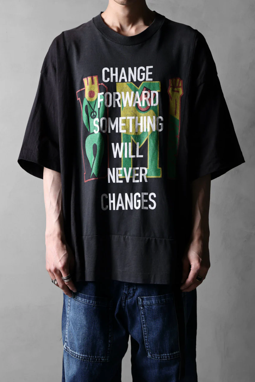 CHANGES VINTAGE REMAKE MULTI PANEL S/S TEE (BLACK #G) - Image 19
