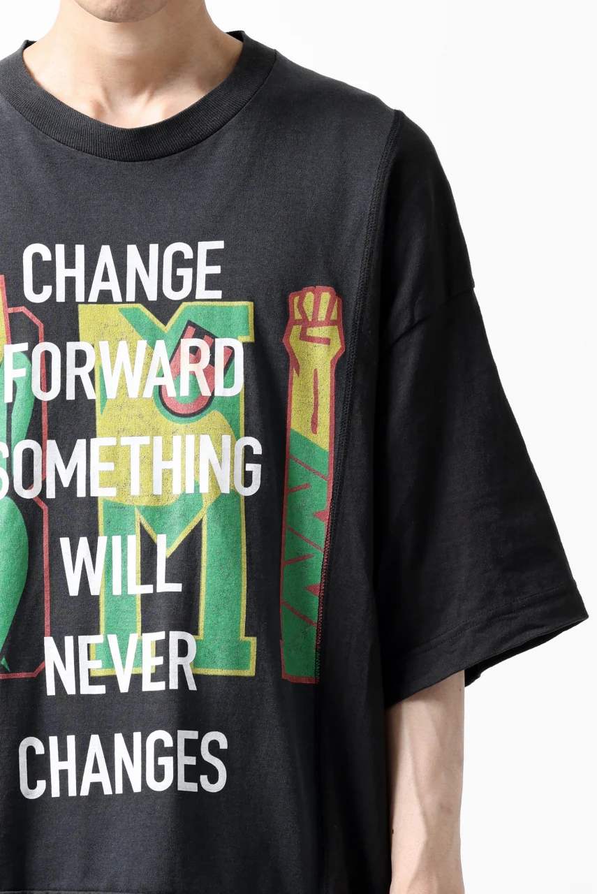 CHANGES VINTAGE REMAKE MULTI PANEL S/S TEE (BLACK #G) - Image 7