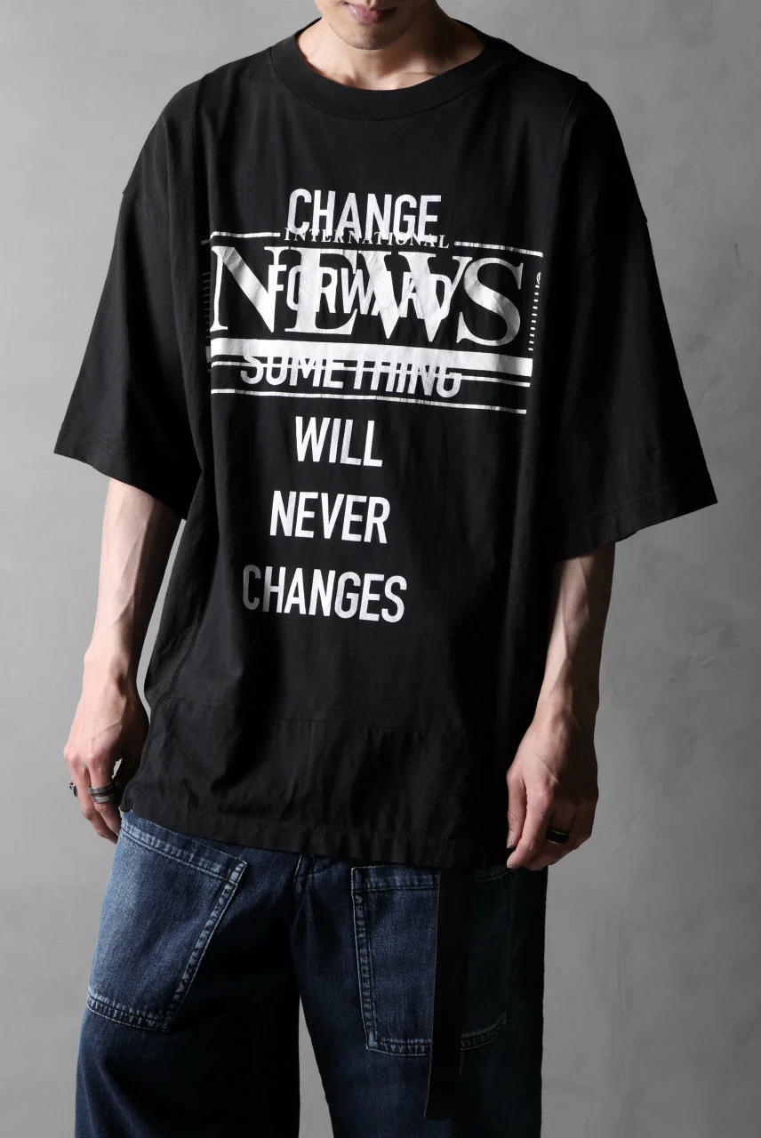 CHANGES VINTAGE REMAKE MULTI PANEL S/S TEE (BLACK #H) - Image 12