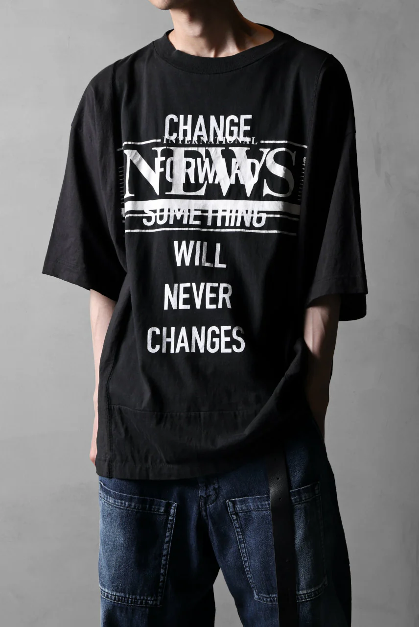CHANGES VINTAGE REMAKE MULTI PANEL S/S TEE (BLACK #H) - Image 13