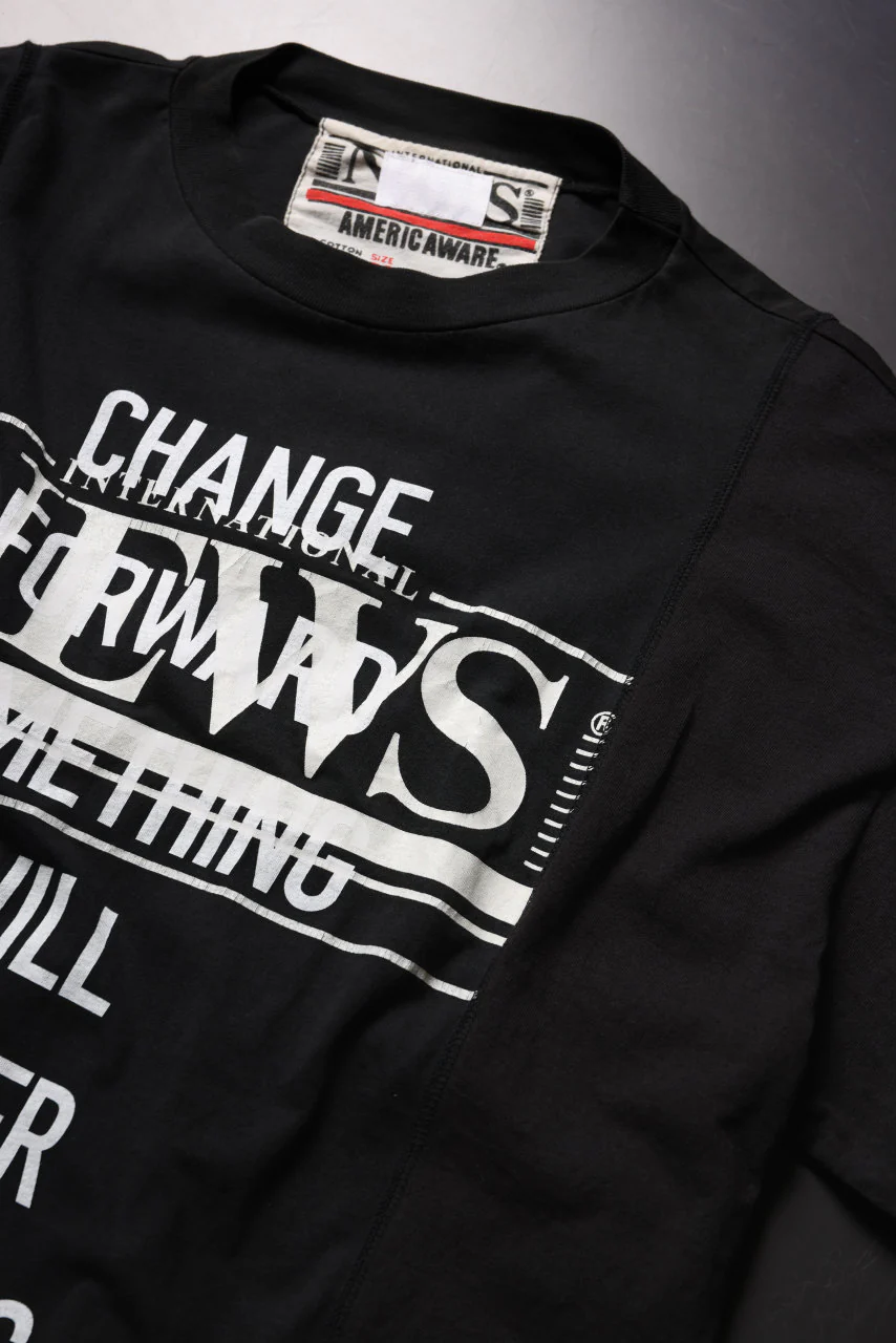 CHANGES VINTAGE REMAKE MULTI PANEL S/S TEE (BLACK #H) - Image 5