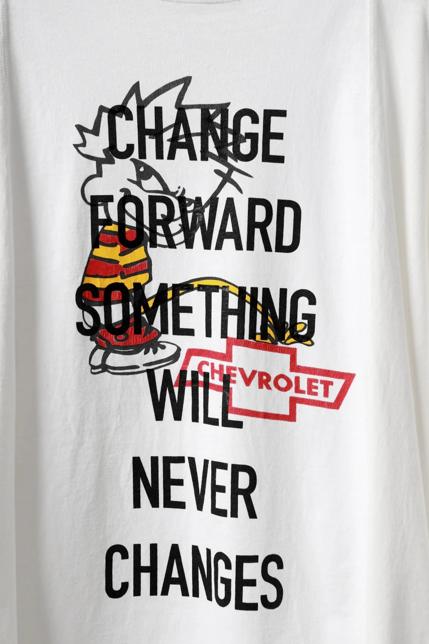 CHANGES VINTAGE REMAKE MULTI PANEL THREE-QUARTER SLEEVE TEE (WHITE #A) - Image 6
