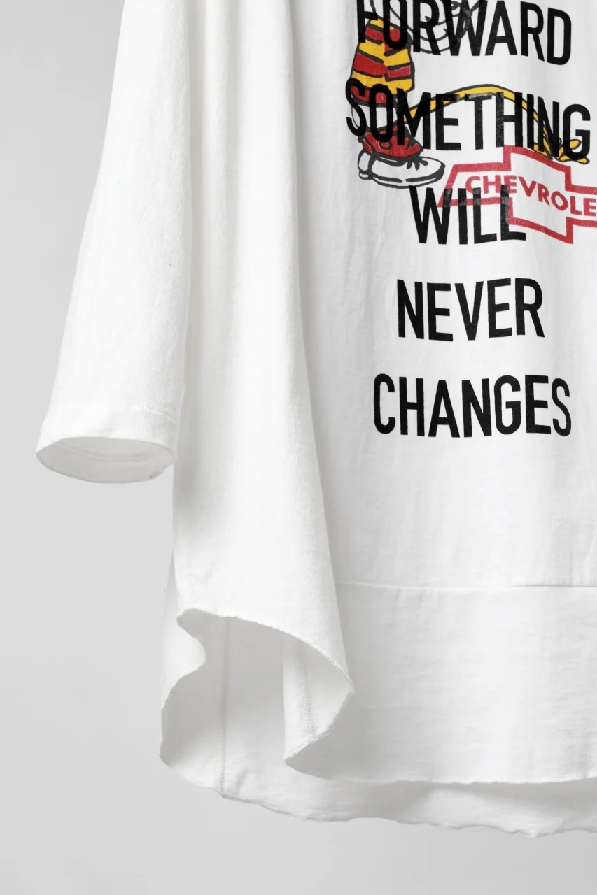 CHANGES VINTAGE REMAKE MULTI PANEL THREE-QUARTER SLEEVE TEE (WHITE #A) - Image 8