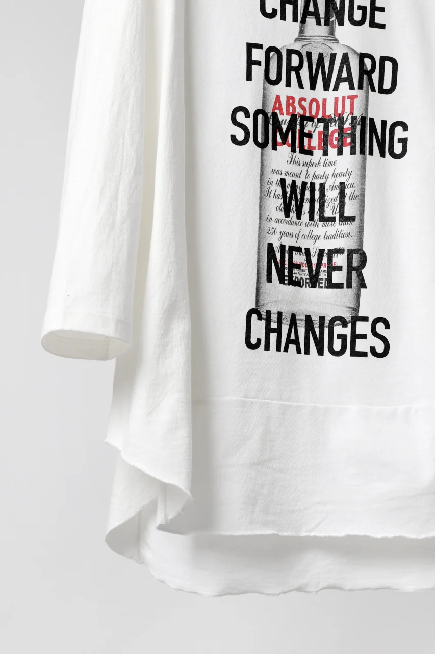 CHANGES VINTAGE REMAKE MULTI PANEL THREE-QUARTER SLEEVE TEE (WHITE #B) - Image 8