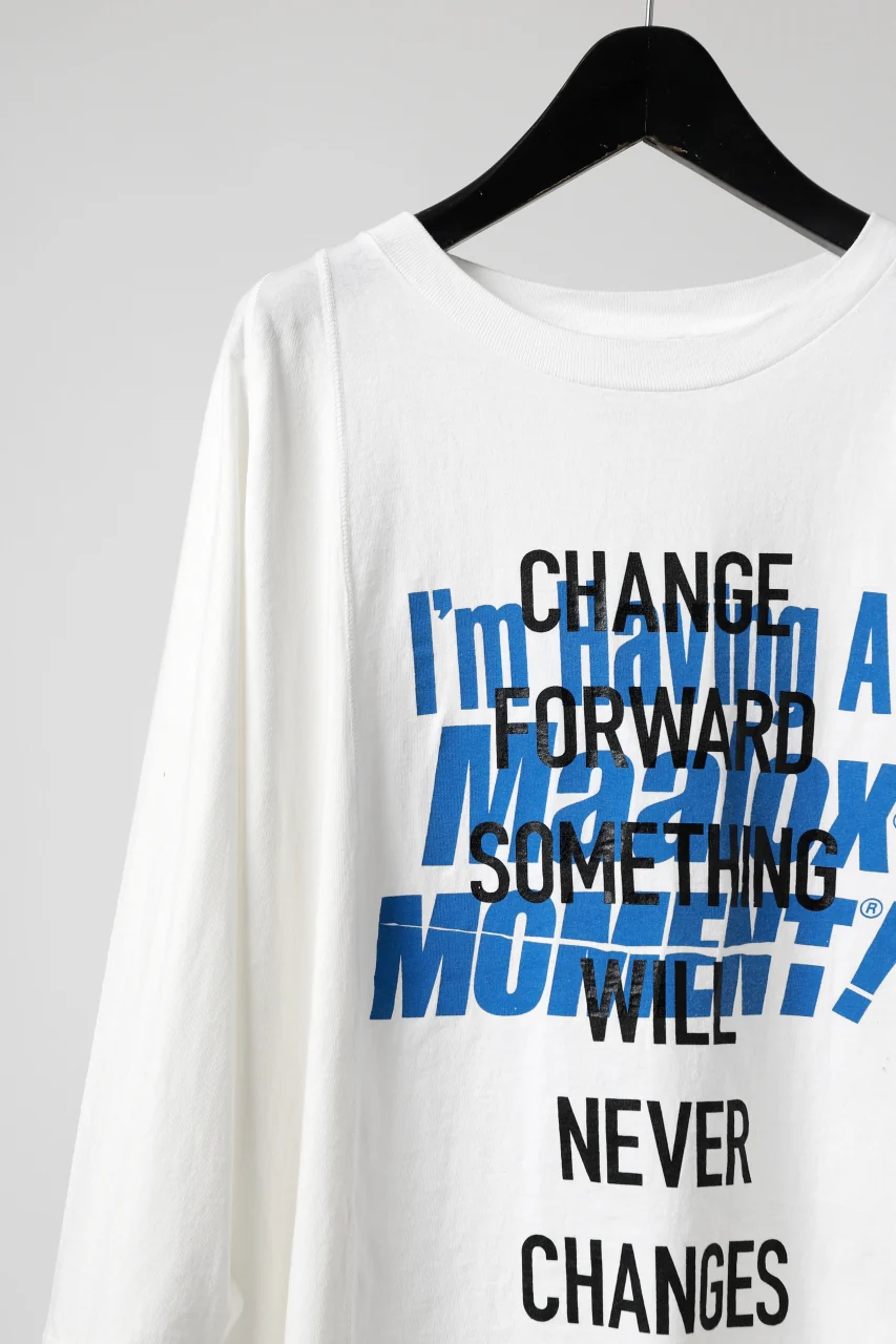 CHANGES VINTAGE REMAKE MULTI PANEL THREE-QUARTER SLEEVE TEE (WHITE #C) - Image 4