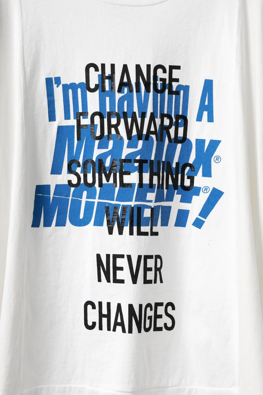 CHANGES VINTAGE REMAKE MULTI PANEL THREE-QUARTER SLEEVE TEE (WHITE #C) - Image 5